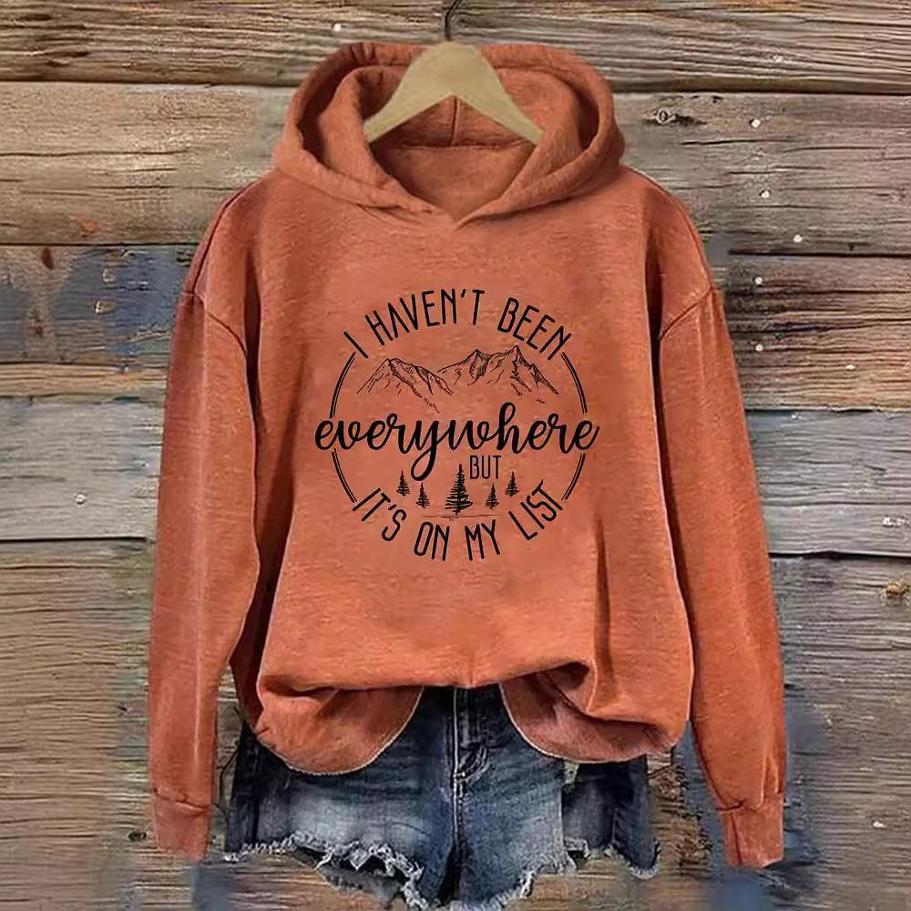 Women's 3D Printed Casual Hooded Sweatshirt