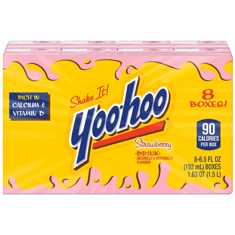 Strawberry Flavored Drink, 8-pack of 6.5 fl oz bottles