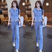 Chic Two-Piece Wide Leg Sports Pant Set