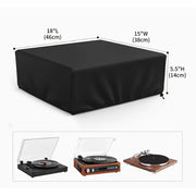 Adjustable Turntable Cover – Dust‑Proof Fit for Karaoke Machines, CD and Vinyl Record Players