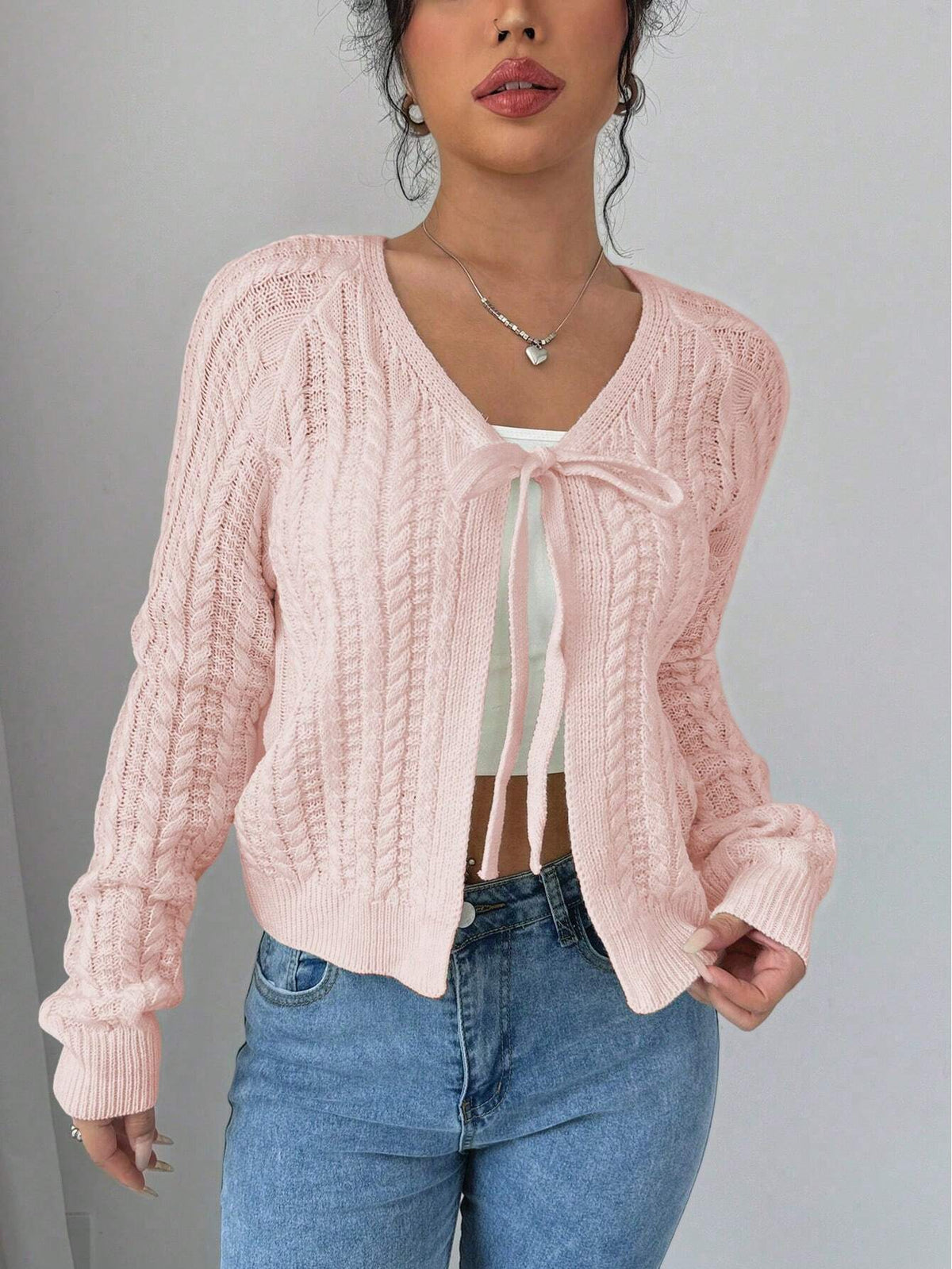 Long Sleeved Knitted Sweater for Women