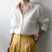 Autumn And Winter New Long Sleeve Shirt Women's Loose All-matching