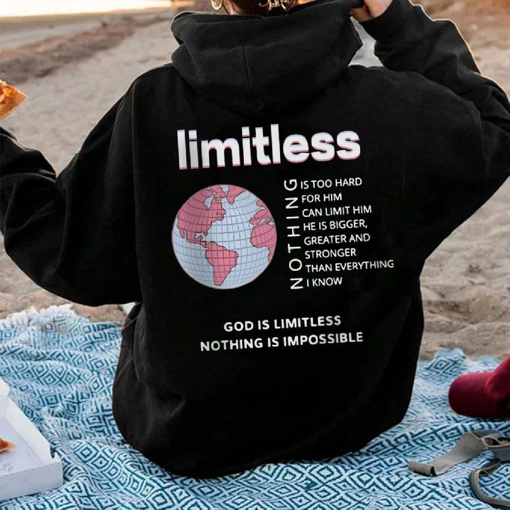 God Is Limitless Inspirational Women's Casual Hoodie