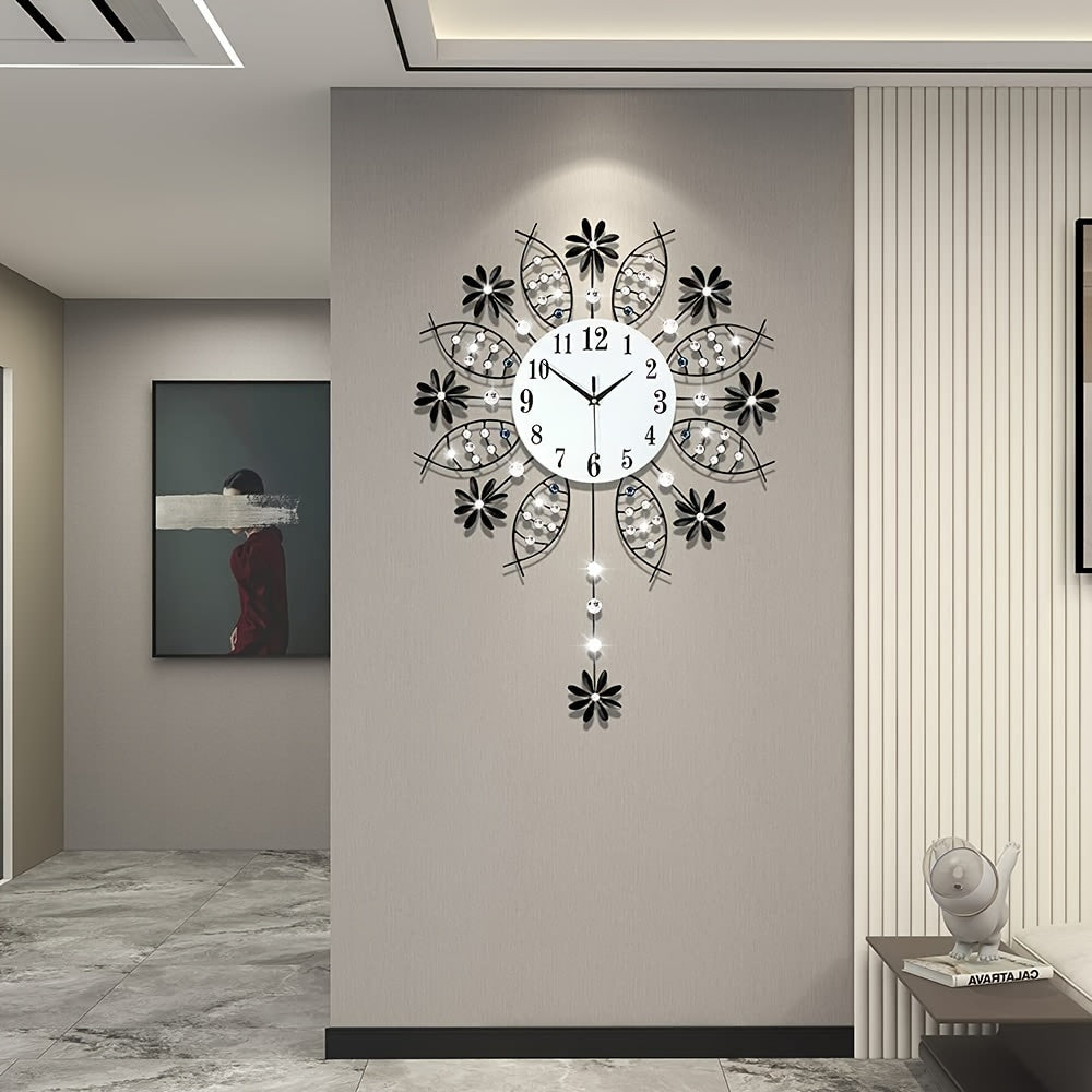 Large DIY Metal Wall Clock Mold - Handmade Home Decor Crafts Framless Wall Clock Wall Clocks - Durable Crafting - Perfect For Living Room, Bedroom, Cafe Decor - Unique Gift For Valentine's, New Year, Easter Outdoor Clock, 28 Inch Large