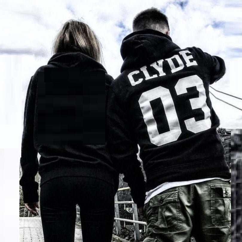 Matching Couple Hooded Sweatshirt Streetwear Pullover