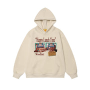 Women's Thickened Hooded Sweatshirt Cozy Fleece Pullover
