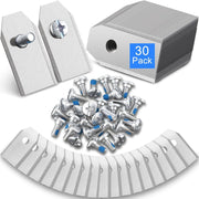 30‑Piece Titanium‑Coated Replacement Mower Blades with Screws – Compatible with Husqvarna Automower, Gardena and Segway Navimow Robotic Lawn Mowers