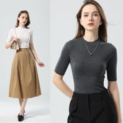 Pure Wool Half Turtleneck Bottoming Sweater