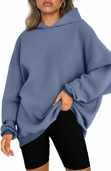 Women's Oversized Hooded Pullover Cozy Casual Sweater
