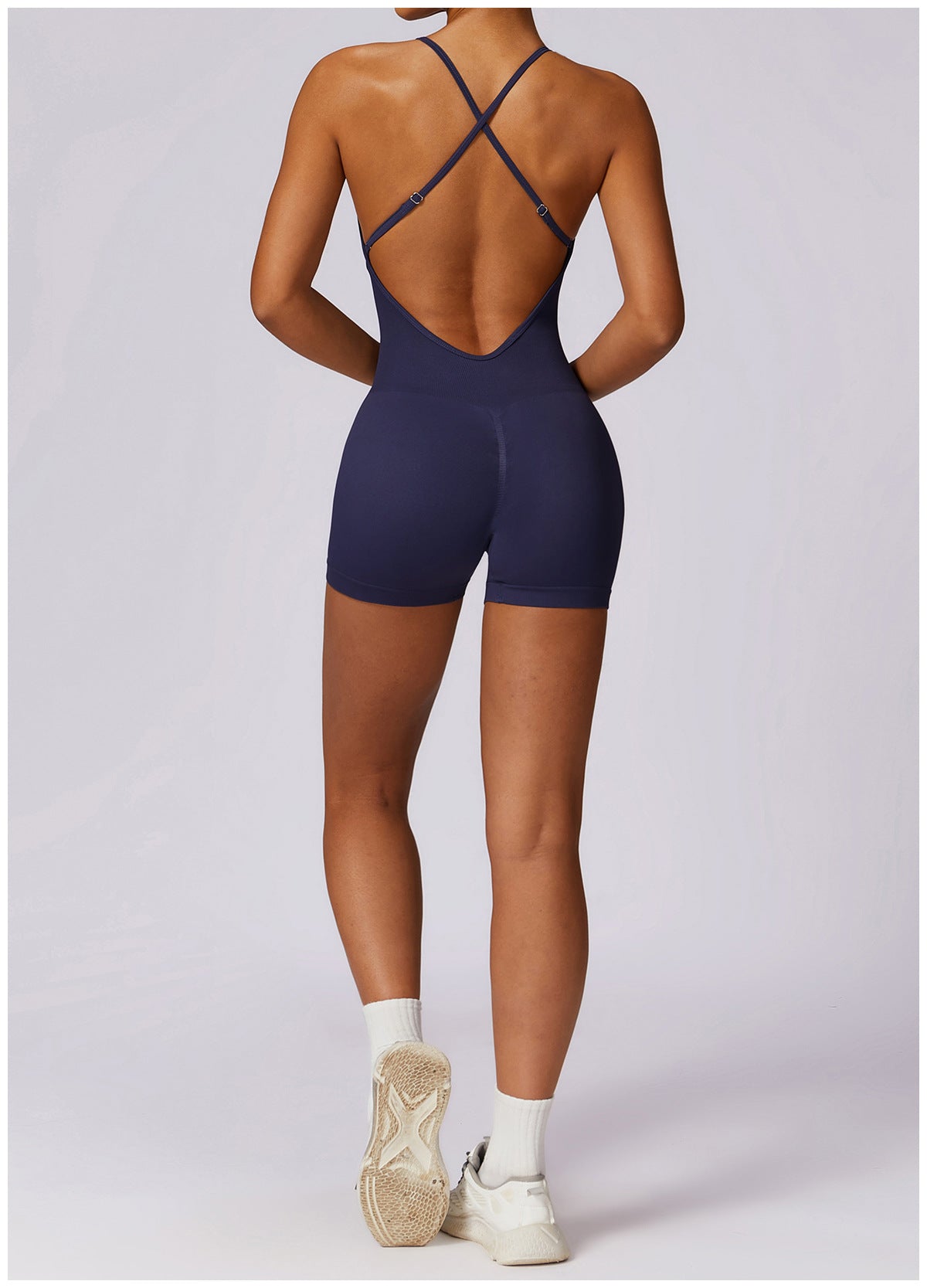 Seamless Hollow-Out Yoga Jumpsuit for Women