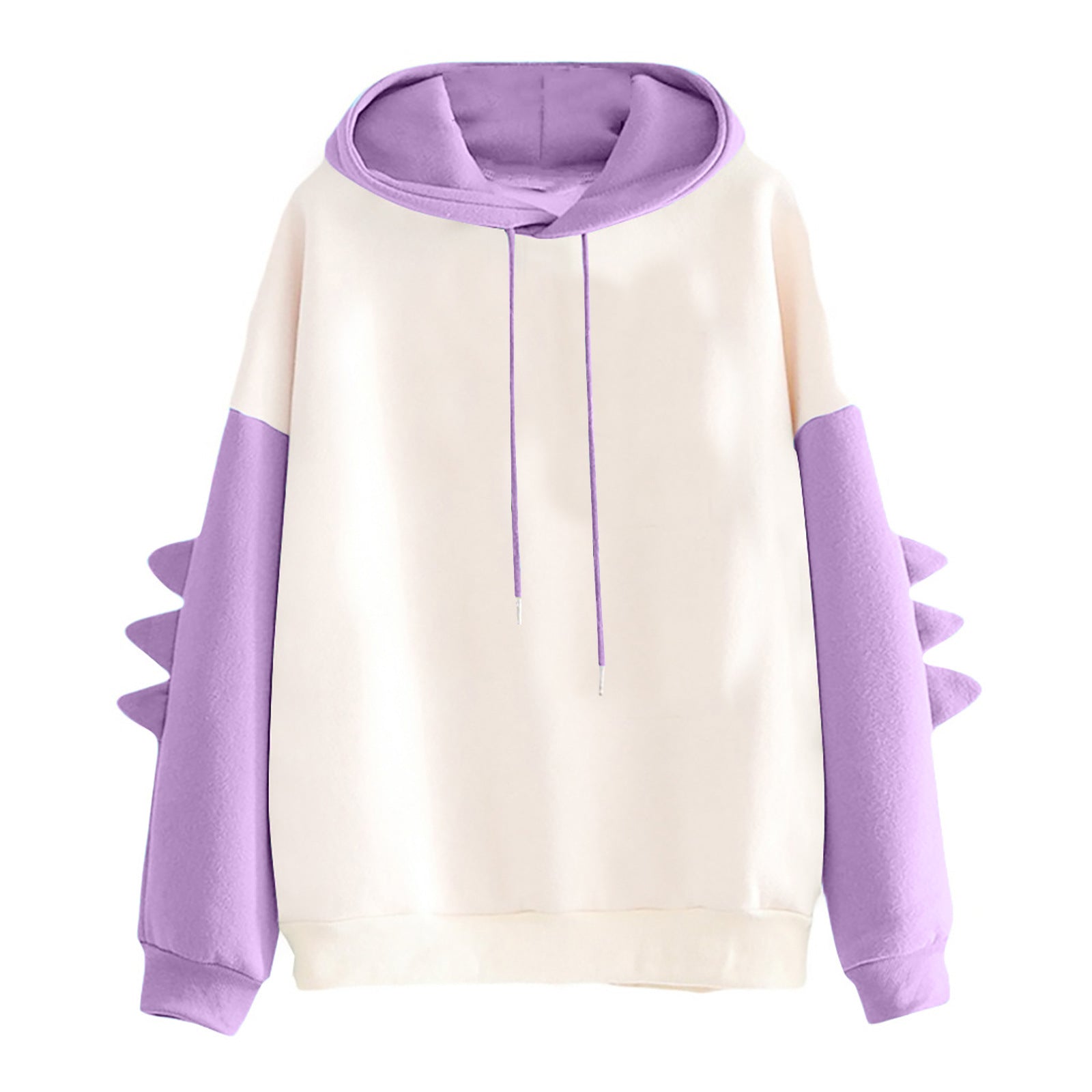 Korean Cute Dinosaur Contrast Color College Pullover Sweater
