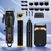 Rechargeable Electric Grooming Kit with LCD Battery Display – Travel‑Ready Grooming Set