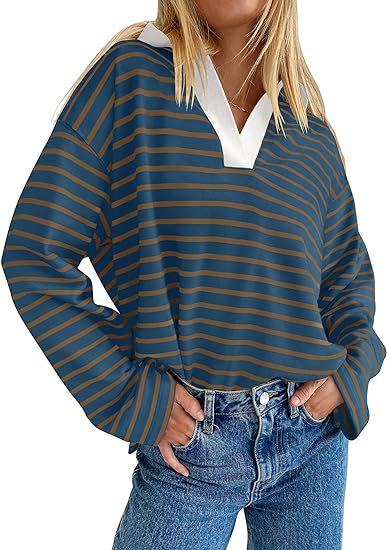 Casual Colorblock Embroidered Lantern Sleeve Pullover Sweatshirt