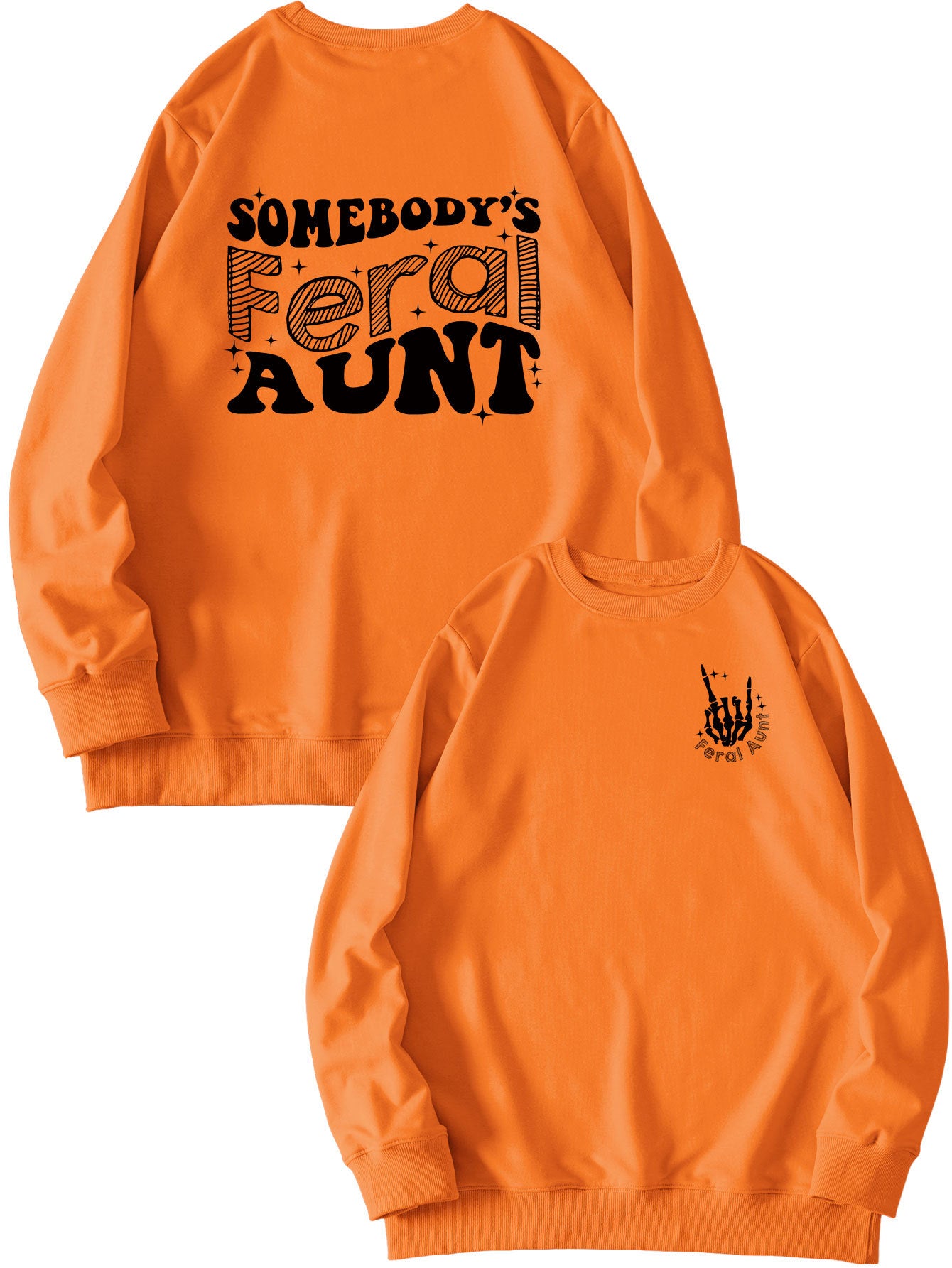 Women's Printed Loose Pullover Sweatshirt Street Fashion
