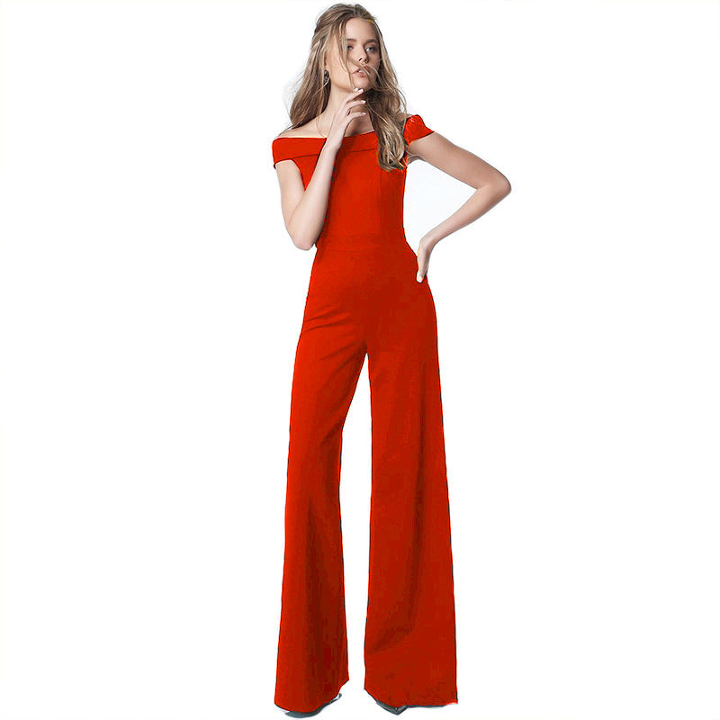 Off-Shoulder Chic Casual Jumpsuit