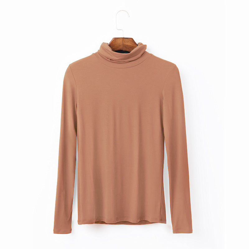 Women's Modal Turtleneck Long Sleeve Tee