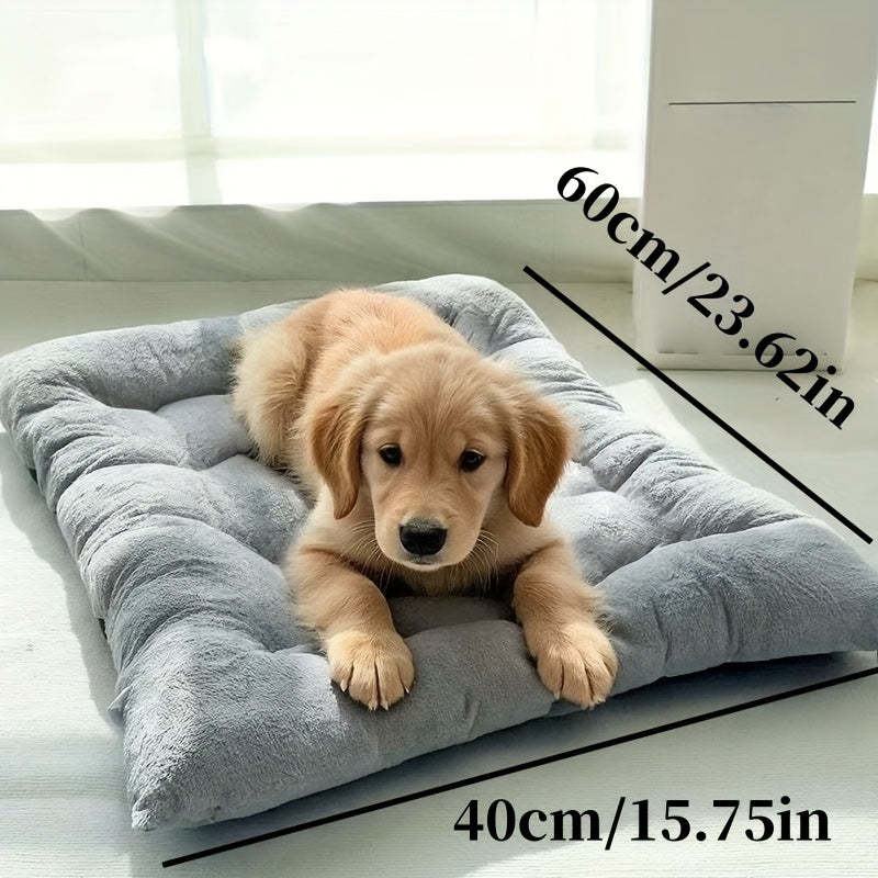 Extra Large Dog Bed - Ultra-Soft Plush Pet Mattress With Non-Slip Bottom, All-Season Cushioned Bed For Large, Medium, Small Dogs - Heavy Duty Up To 40Kg/88Lbs - Easy-Clean Polyester Bedding For & -...