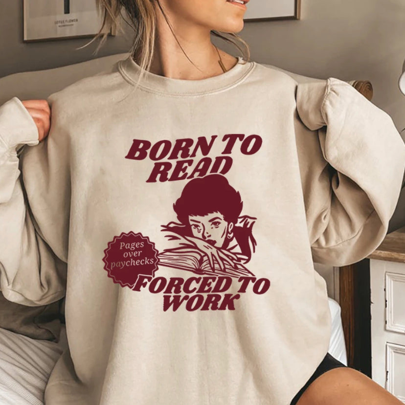 Women's Printed Round Neck Sports Pullover
