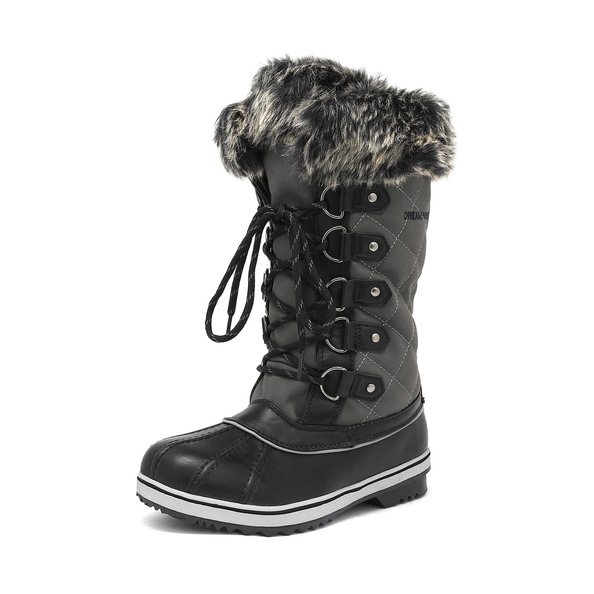 Women's Mid-Calf Waterproof Winter Snow Boots – Anti-Slip, Warm Outdoor Ankle Booties