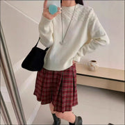 Round Neck Sweater for Women Designer Inspired Niche Base Layer New Spring Autumn Style