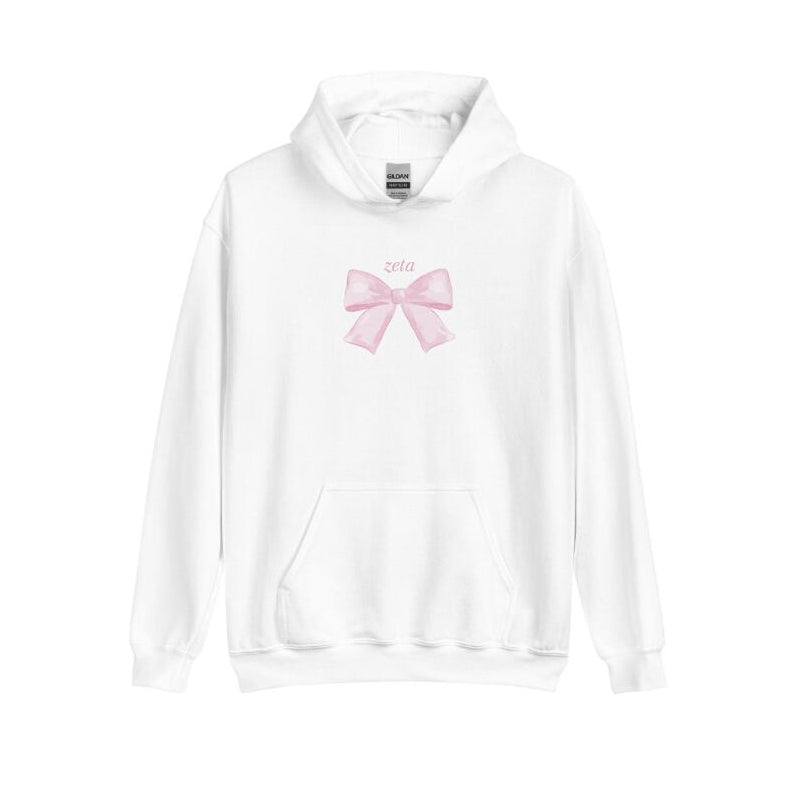 Cute Alpha Phi Bowknot Hoodie - Cozy Streetwear Pullover