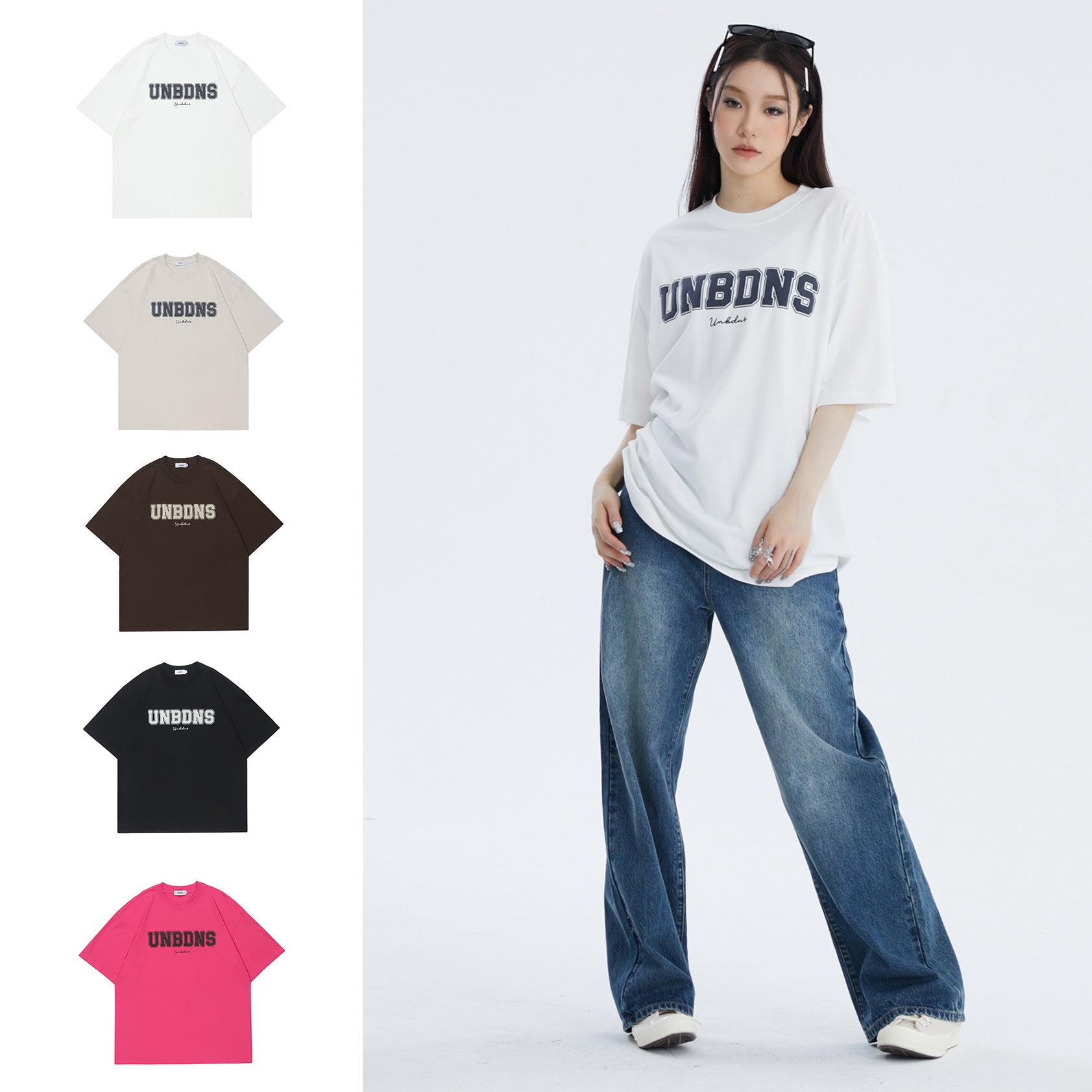 Retro Letter Graphic Short Sleeve Casual Streetwear Tee