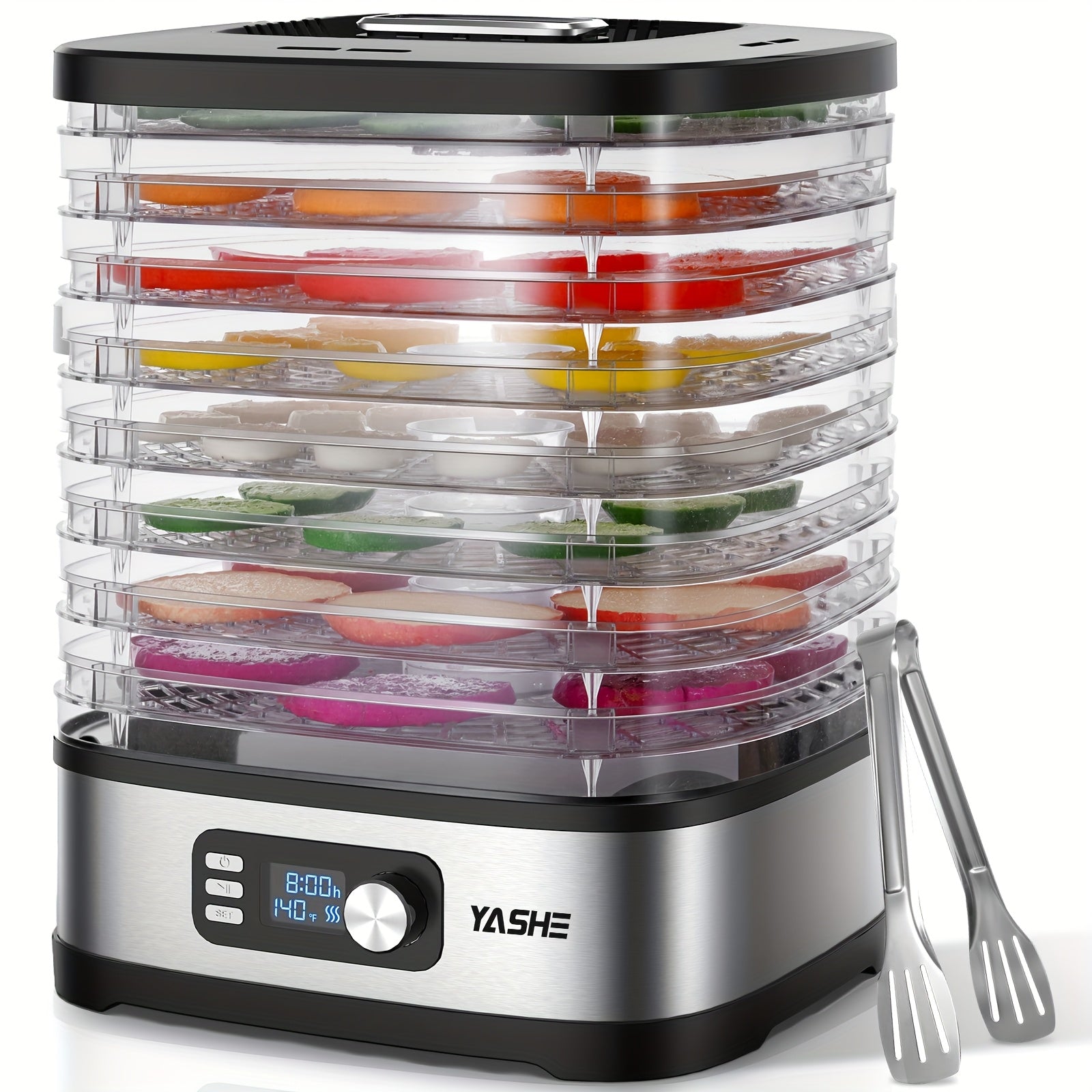 Electric Food Dehydrator with Temperature Control, 5 BPA‑Free Trays – 240W