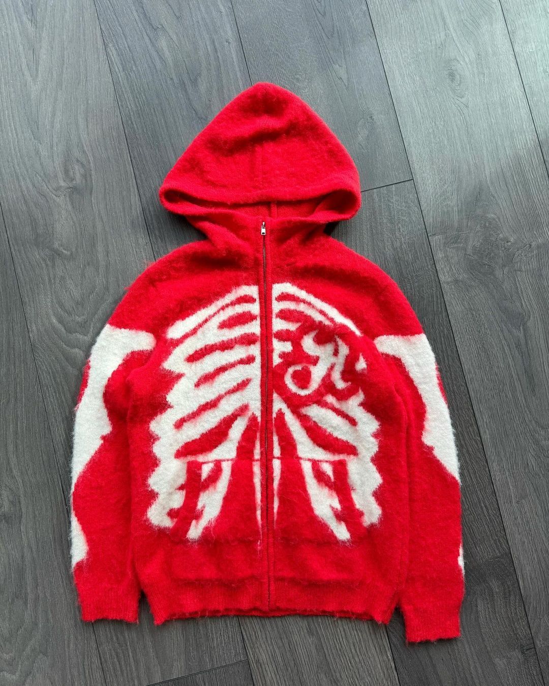 Gothic Skull Brocade Pullover Sweater Coat