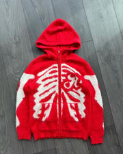 Gothic Skull Brocade Pullover Sweater Coat