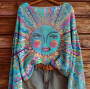 Women's Printed Knitted Sweater