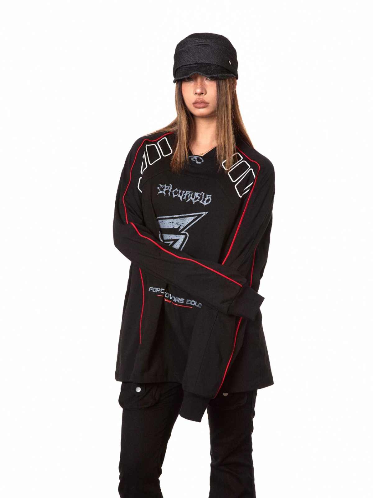Jersey Style T-shirt Sports Ice Hockey Clothing Long-sleeved Top