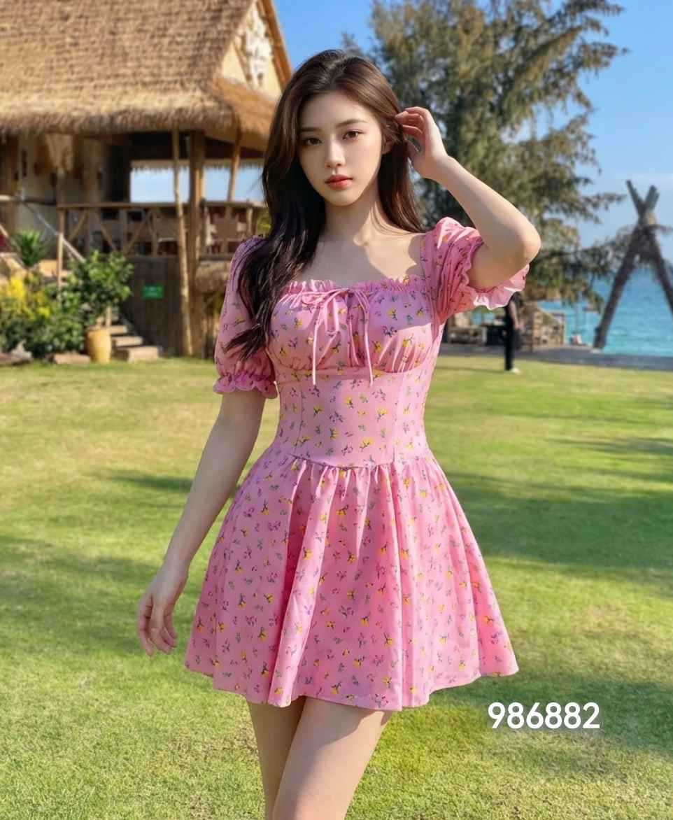 One-piece Slimming Conservative Dress-style Women's Swimsuit