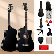 38-Inch Premium Acoustic Folk Guitar Starter Kit with Accessories