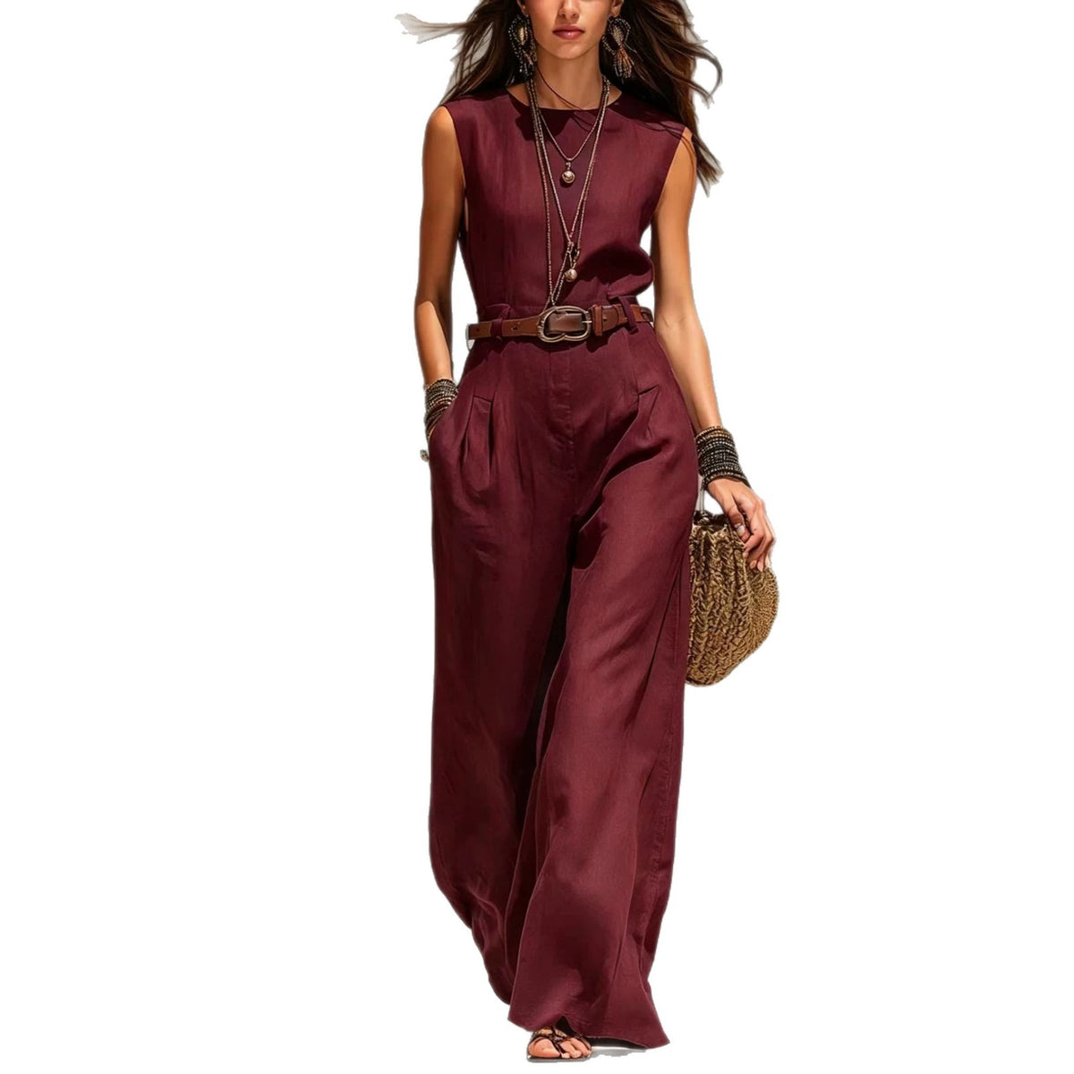 Summer Sleeveless Off-shoulder Professional Chic Womens