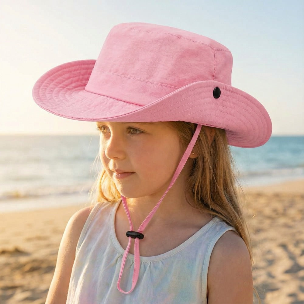 Foldable Sun Hat for Kids – Lightweight Adjustable Fisherman Cap (Ages 3‑8)