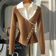 High-end Super Nice Unique Knitted Top