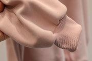 Women's Fleece-Lined Thick Lazy Round Neck Loose Sweatshirt