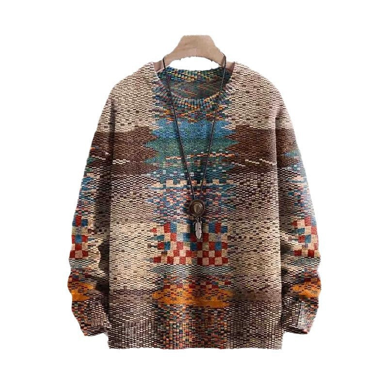 Chunky-knit Crewneck Sweater in a Thick, Heavyweight Fabricno Hood