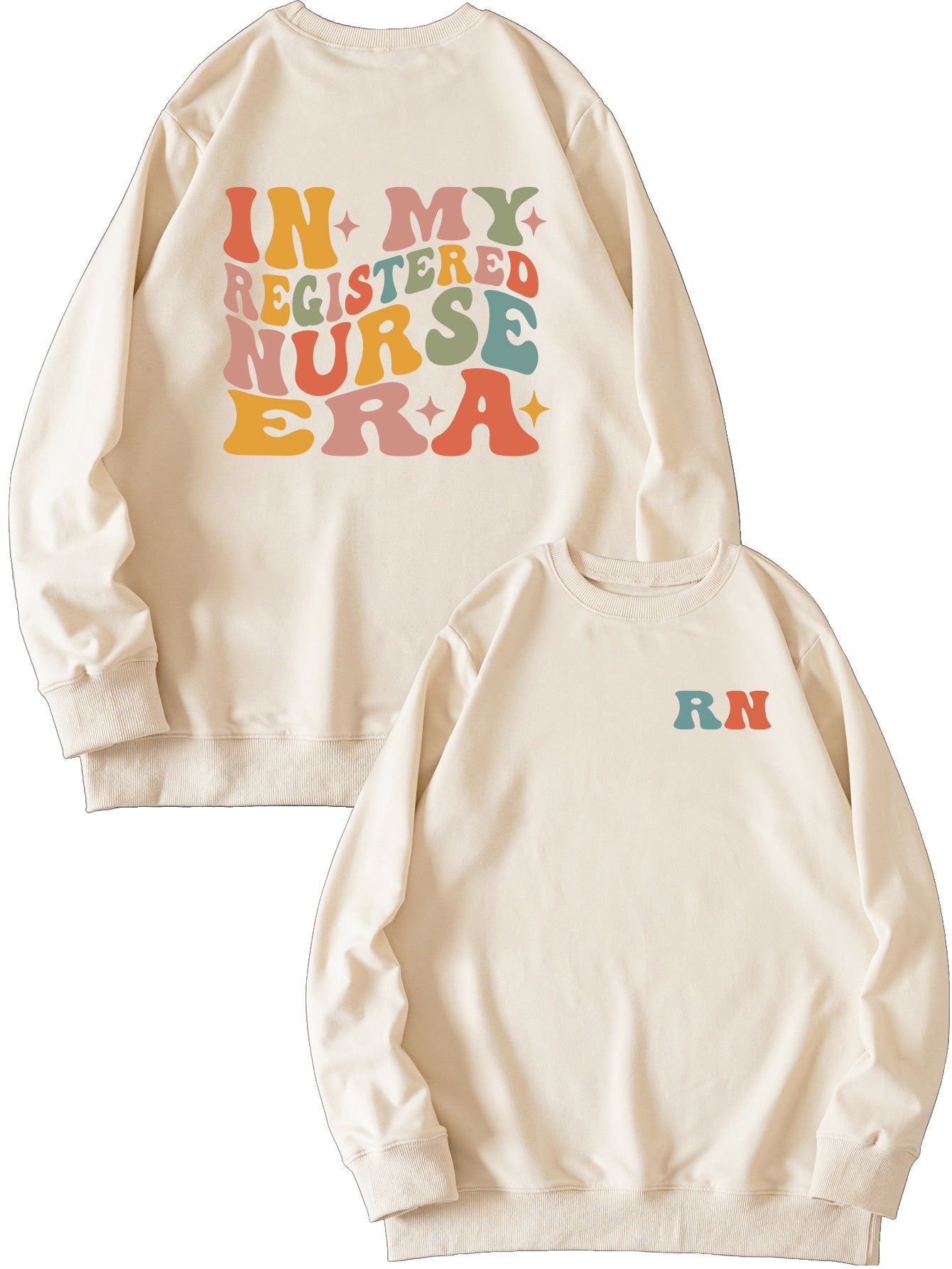 Women's Casual Round Neck Printed Sweatshirt