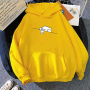 Cozy Streetwear Letter Print Women's Hooded Sweatshirt