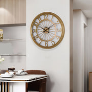 Silent Chic Wall Clock, Iron Craft Design - Perfect for Kitchen, Bedroom, Living Room, Battery Operated (AA) for Christmas, Halloween, Thanksgiving & Easter Gifts