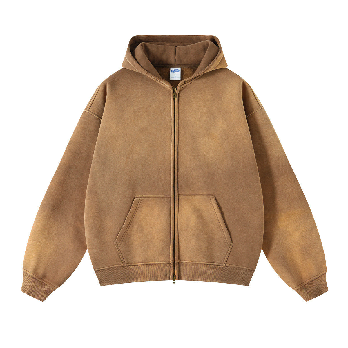 Vinted Wash Zip-Up Hoodie Sweatshirt