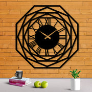 One Piece of a Contemporary Large Metal Wall Clock, Featuring a Geometric Design, Suitable for Living Room Walls, Modern Office Spaces, And Entryway Decoration. A Great Gift for Father'S Day, Made from Weather-Resistant Metal.