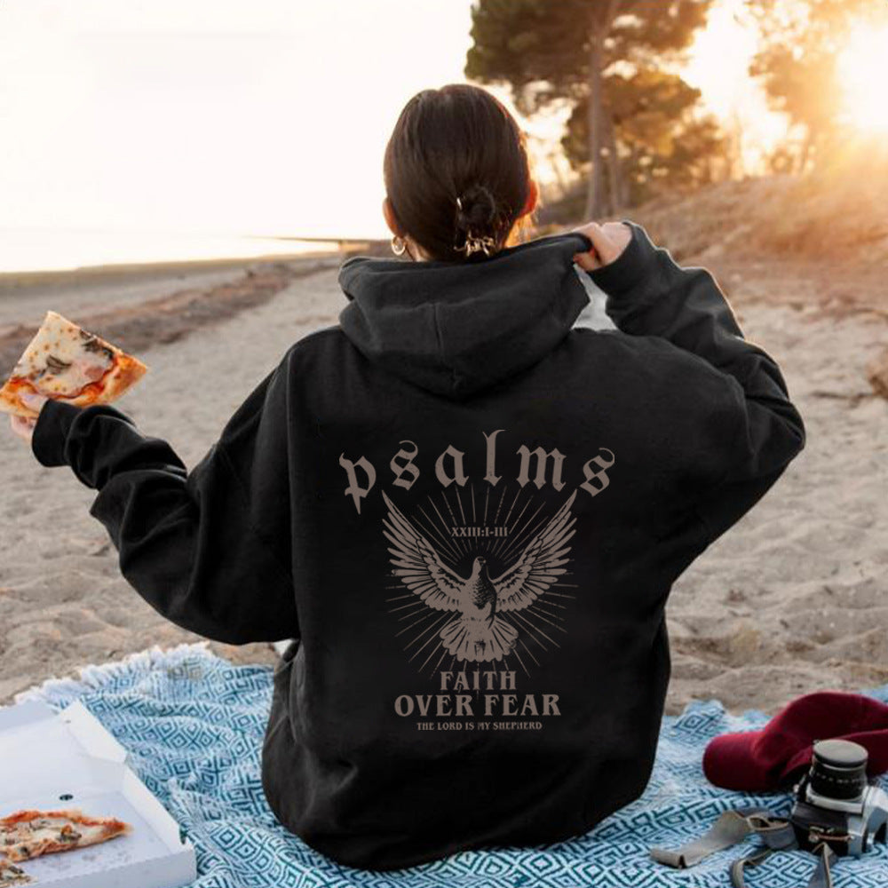 Faith & Fashion: Scripture Pattern Girly Hoodie