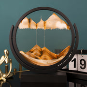 3D Glitter Landscape Hourglass Ornament for Home Decor