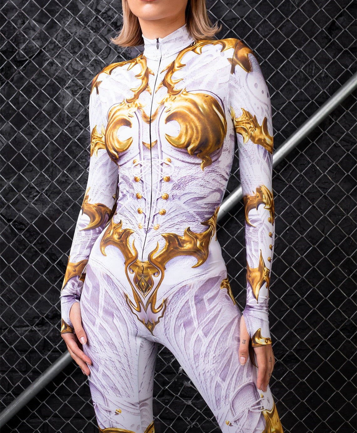 3D Print Halloween Slim Cosplay Jumpsuit Tights