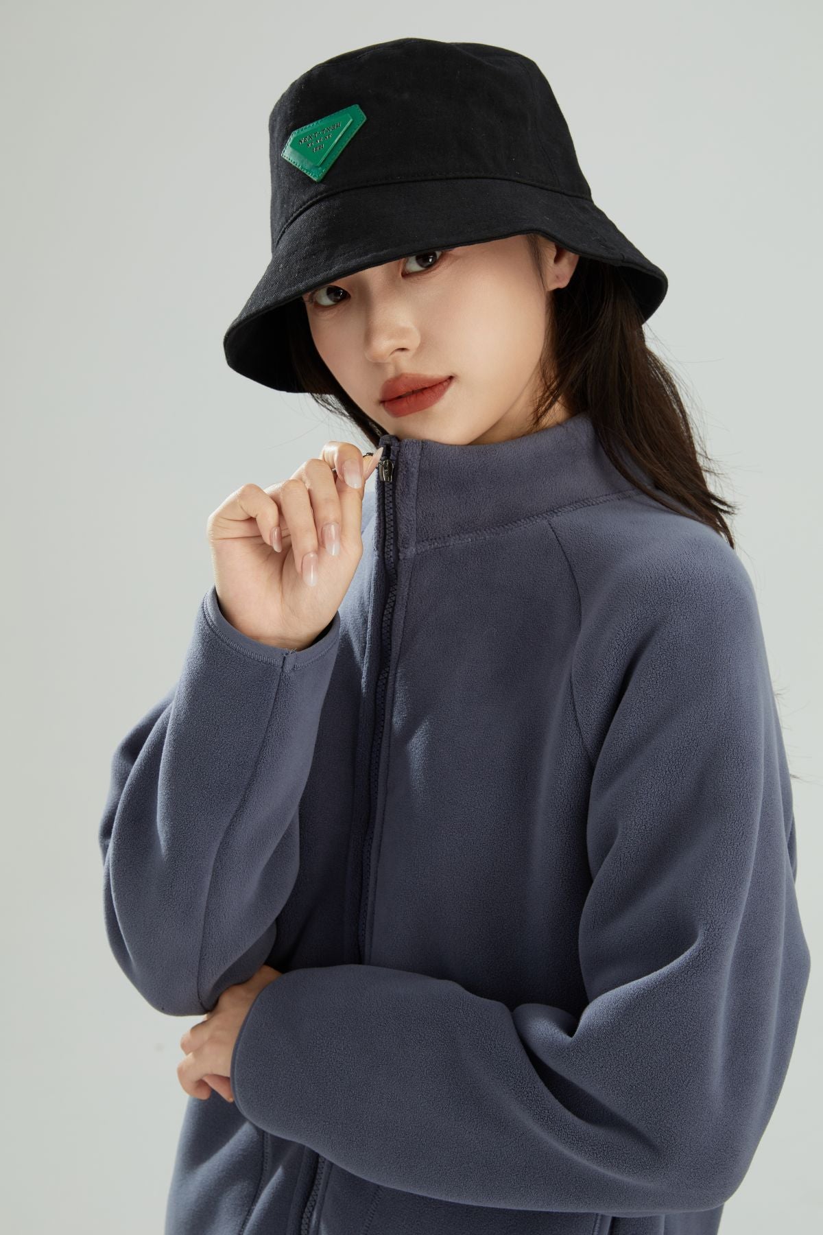 Cozy Lambswool Stand Collar Short Cardigan Jacket