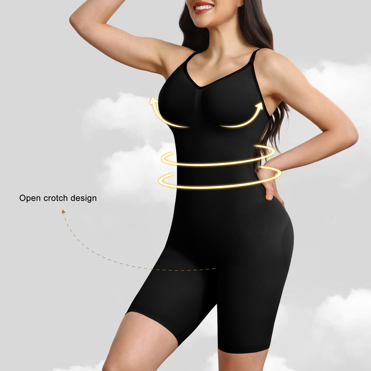Seamless Waist-Slimming & Hip-Lifting Bodysuit Shaper