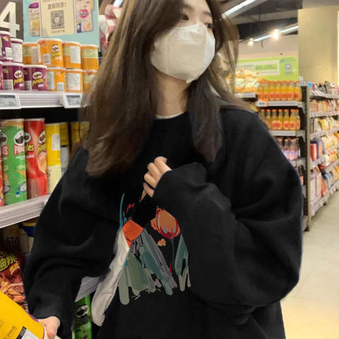 Thickened Velvet Oversized Hoodie Streetwear Coat
