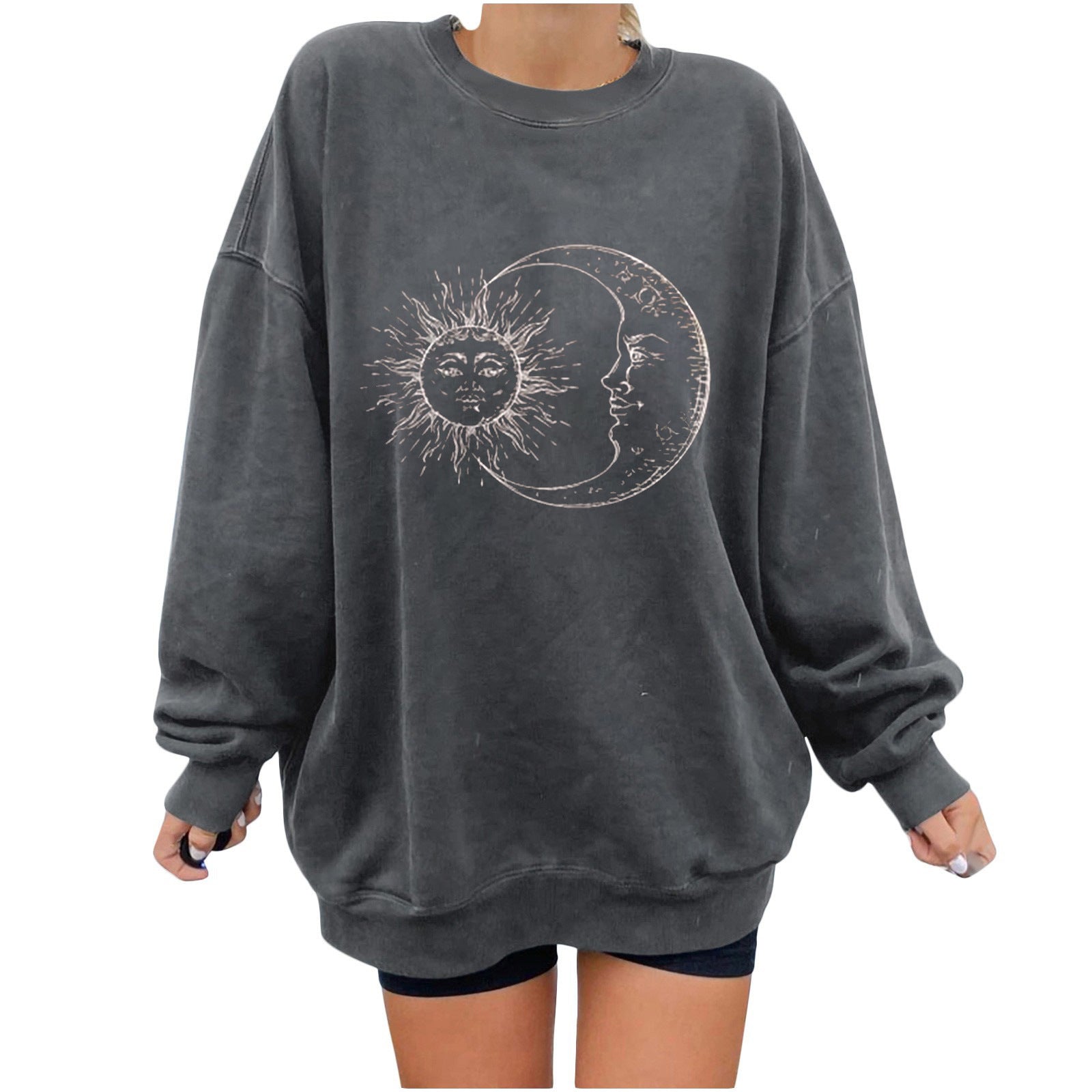 Urban Velvet Pullover Sweatshirt - Stylish & Cozy